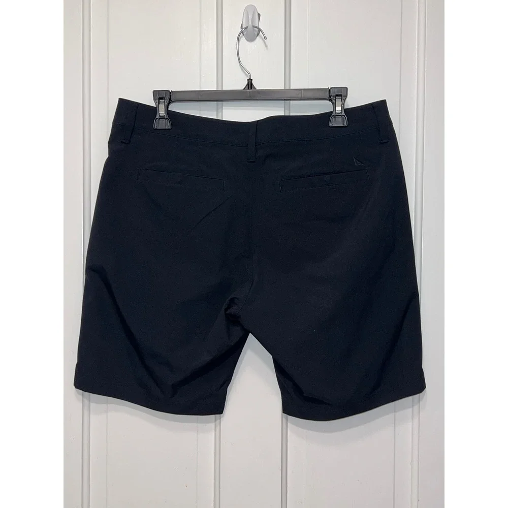 UNTUCKit Chancellor Shorts Mens W32 Black Regular Fit 40499 Technical Polyester